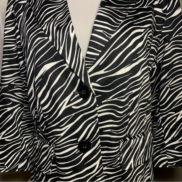 Elementz Zebra Print Blazer/ Jacket Size L - Picture 6 of 12